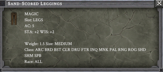SAND-SCORED LEGGINGS item card